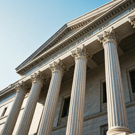 Courthouse stone representing systemic litigation